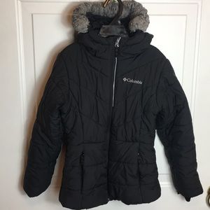 Columbia | girl’s coat parka jacket small black